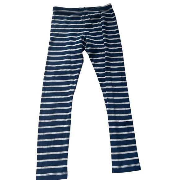 Tea Collection blue stripe Leggings - Size 8 - Picture 1 of 4